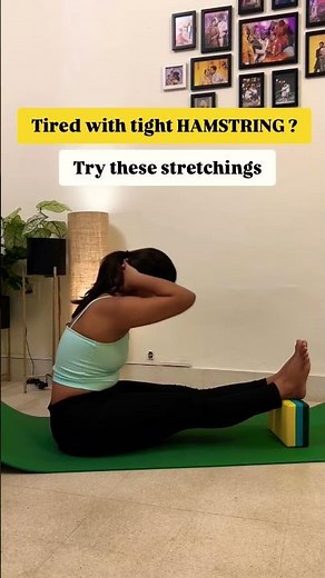 Tight hamstrings?These simple stretches help improve flexibility, reduce stiffness, 💫#Hamstring#yoga