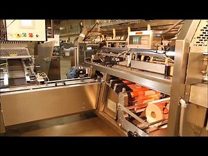 BREAD WRAPING MACHINE - UBE MODEL 175 WRAPPER - OVER WRAP PRODUCT
