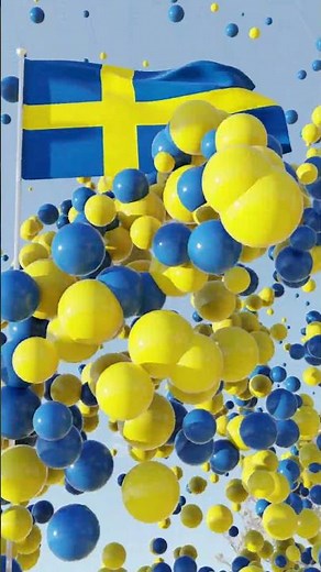 Sweden National Anthem with Flag 🇸🇪 #anthem #flag