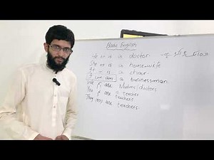 01/50 Start Basic English from Zero | is, am, are Practice for Beginners Urdu/Hindi