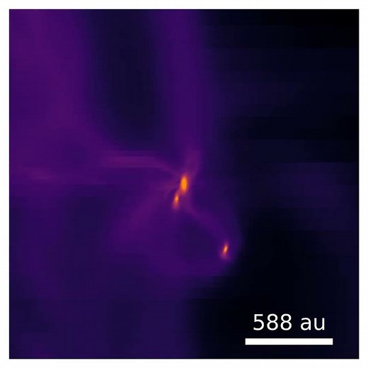 Protoplanetary disk formation in a molecular cloud