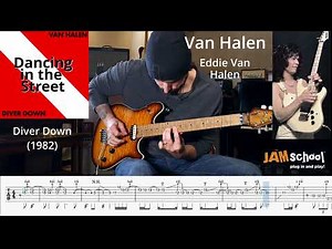 Eddie Van Halen Dancing in the Streets Guitar Solo With TAB
