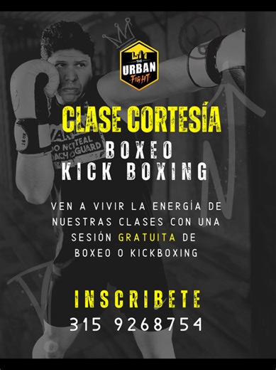 ¿Quieres entrenar artes de combate? 🥊 Vive una clase de cortesía GRATIS y conoce cómo entrenamos en The Urban Fight. 📲 Escríbenos y separa tu cupo 315 926 8754