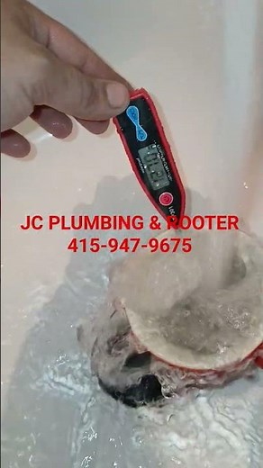Shower Valve temperature adjustment, using digital thermometer