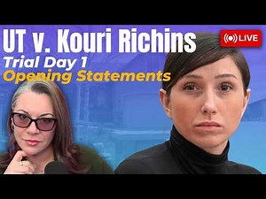 UT v. Kouri Richins - Trial Day 1 - Opening Statements, Memes, & the strangest real life cross. Ever