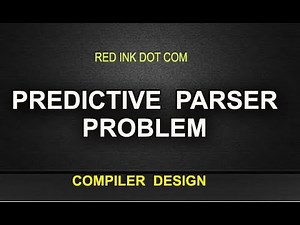 Predictive Parser Problem