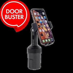 Onn Cup Holder Phone Mount with 10W Wireless Charging