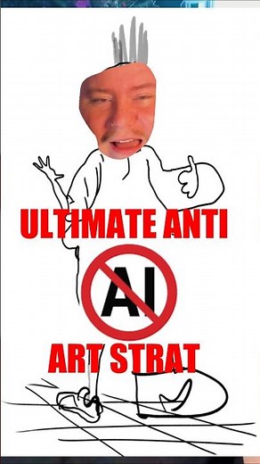 What if Ai only had awful drawings to learn from? #aiart #humanart #artist #noaiart