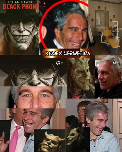 Jeffrey Epstein ma niepokojąco podobny, „jokerowy” uśmiech i kształt twarzy jak maska z filmu „The Black Phone”, który – co za zbieg okoliczności – opowiada o seryjnym mordercy znanym jako „The Grabber”, porywającym i mordującym dzieci. Epstein miał również na swojej wyspie gabinet dentystyczny z wieloma maskami wiszącymi na ścianie i rzekomo używał tego pomieszczenia do usuwania dzieciom zębów, aby nie mogły nikogo ugryźć. Moim zdaniem to zbyt wiele zbiegów okoliczności. | Globalna świadomość