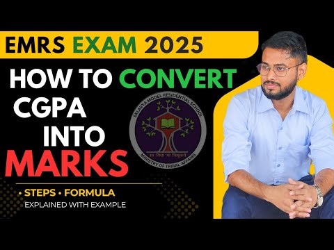 EMRS Recruitment Form Fill: CGPA Ko obtained marks Kaise Likhe?"