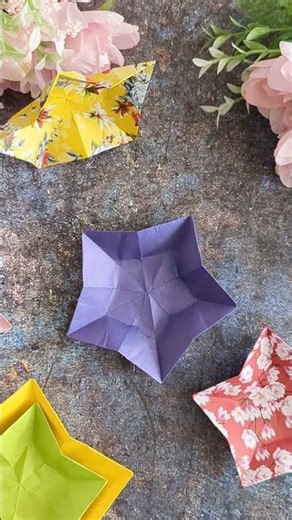 Make an Easy Origami Star Bowl | Beginner Paper Craft DIY