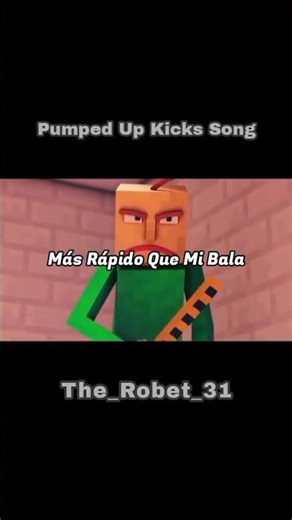 Pumped Up Kicks En Español #minecraft #animation #baldi #musiclyrics #2010s #songs #youtubeshorts