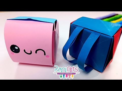 Mochila ORIGAMI fácil - DIY - Origami Backpack easy