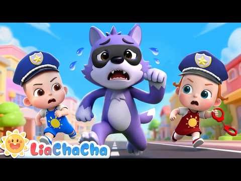 🔴Wee-woo Police Patrol Team🚓 | Police Officer Song | Toddler Songs & Preschool Learning | LiaChaCha