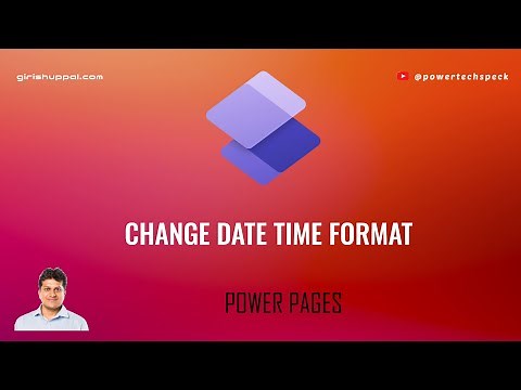 How to change date time format in Microsoft Power Pages ?