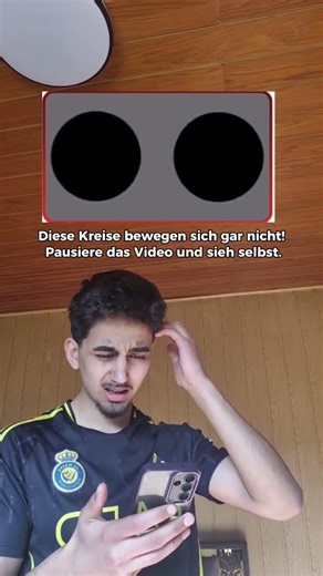 Diese Kreise bewegen sich gar nicht! Pausiere das Video und sieh selbst. #shortvideo