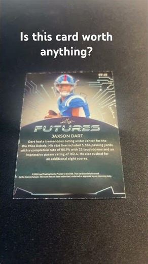 Don’t know much about leaf sports cards