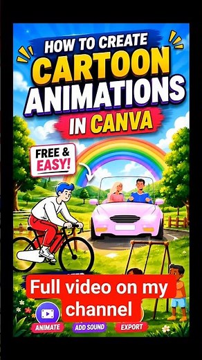 How to Create Cartoon Animations in Canva (Free & Easy!)