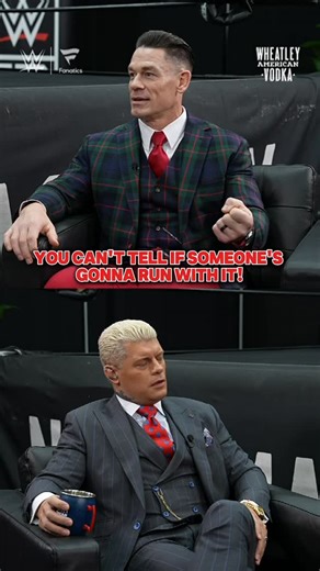 WWE on Instagram: "Everybody has their own path... 🙏 Have you listened to @johncena on @americannightmarecody’s podcast, #WhatDoYouWannaTalkAbout, yet? Watch on YouTube or listen where podcasts are available! Presented by @wheatleyvodka!"