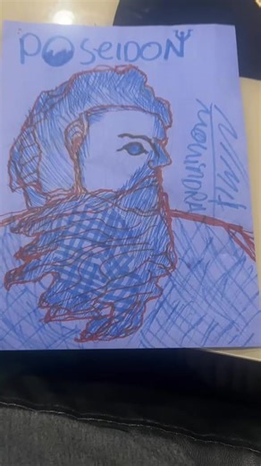 Poseidon#drawing#Percy Jackson#Poseidon drawing#the man of the Sea#