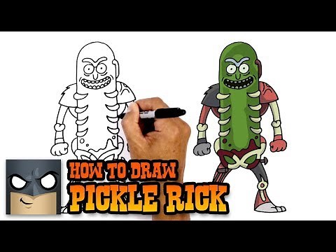 How to Draw Pickle Rick | Rick and Morty