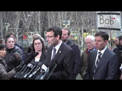 Washington Attorney General Bob Ferguson speaks on Trump immigration ban restraining order