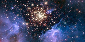 NASA unveils beautiful photo of 'firework display' 20,000 light-years away