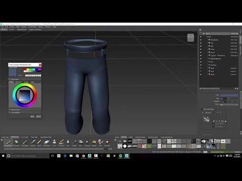 Character Modeling Part 32: Texturing the clothing with mudbox