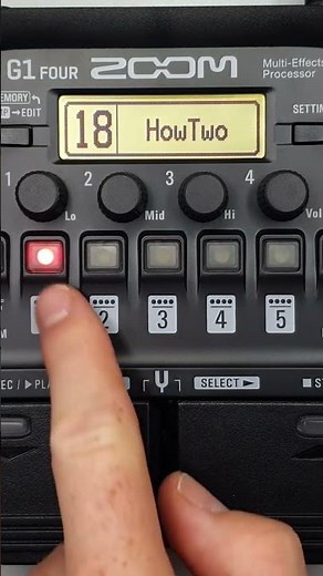 #025 ZOOM G1 FOUR - How To Use The Preselect Function