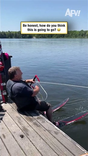 This man thought he could water ski 💀 #fail #water #funnyvideos