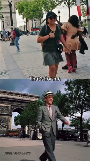 Fred Astaire frente al Arco del Triunf de París #fredastaire #paris