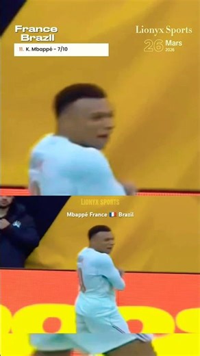 MBAPPÉ vs BRÉSIL : Trop rapide pour eux ! 🔥 #shorts