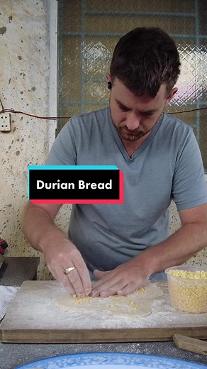 I love mixing durian into doughs now, very cool things can happen #bread #durian #cooking