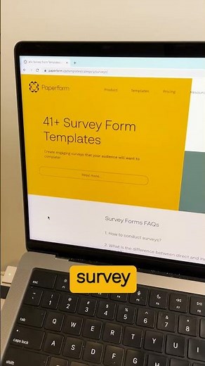 How to build an online survey with Paperform #shorts
