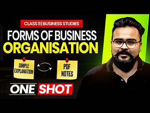 Forms of business organisation chapter 2 ONE SHOT Class 11 | Business Studies Gaurav Jain
