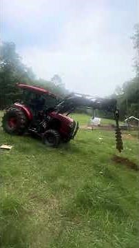 Kubota L6060 w/ 3rd Function & LandPride SA20 Auger - In Action