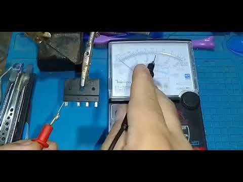HOW TO TEST A RECTIFIER BRIDGE WITH AN ANALOG MULTIMETER FOR BEGINNERS!