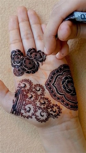 New very easy front hand mehndi design #shorts #mehandi #hennadesign #hennatattoo #mehndidesign