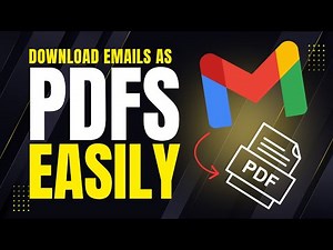 Gmail Emails to PDF - Do This Now On Desktop or Laptop 2026