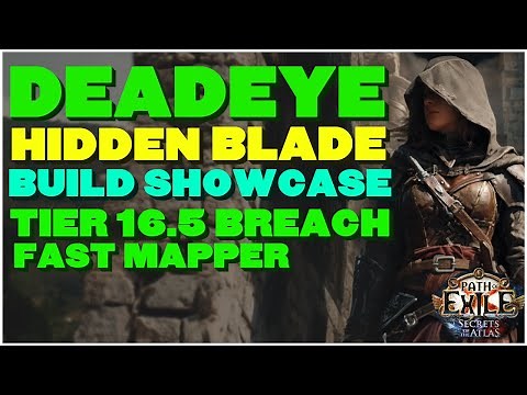 [POE 3.26] Hidden Blade Deadeye Build Showcase! Blast Through Tier 16.5 Maps With This Fast Mapper