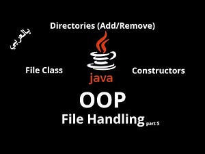 #071 [JAVA] - File Handling (File class, Directories "Add/Remove", Constructors)