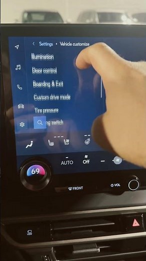 Turn off rear seat notification 2023-2025 RX/NX