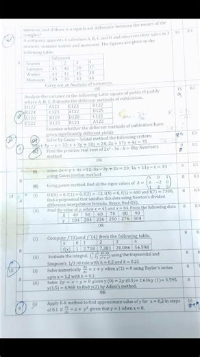 MA3251 STATIC AND NUMERICAL METHODS SEM2 #annauniversity #exam #sem #maths #engineering