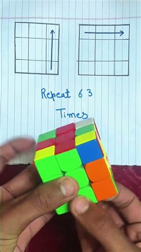 solve cube in just 2 moves #short #shorts #youtubeshorts