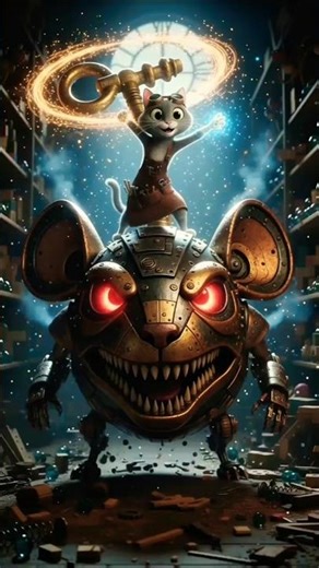 😱 She Defeated Her Monster by PLAYING With It 😂 #shorts #cat #animation #viral #ep101