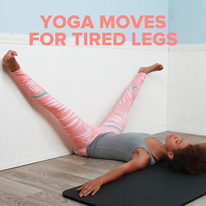 6.1M views · 42K shares | Tired legs? Try these 7 yoga moves to relieve stress and strengthen your legs  | Goodful | Facebook
