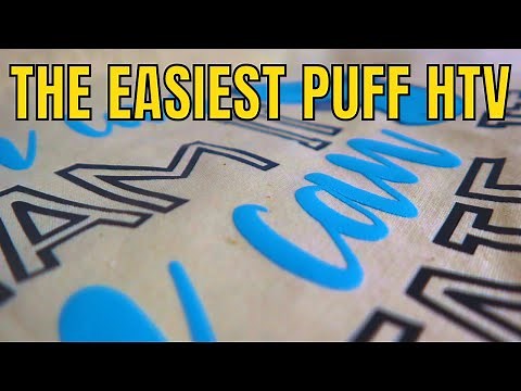 How to layer Siser Puff HTV - Easy to use puffy vinyl 3D iron on with your Cricut Easy Press
