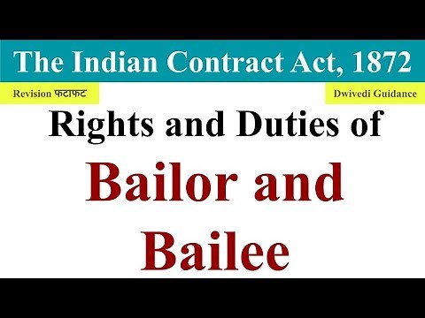 Rights and duties of bailor and bailee, bailment and pledge, duties of bailor, duties of bailee, law