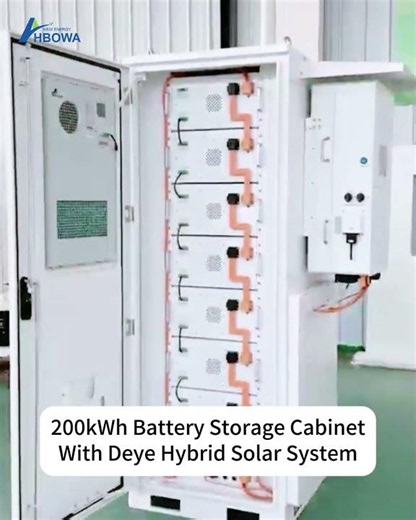 200kwh Battery Storage Cabinet With Deye Hybrid Solar Inverter