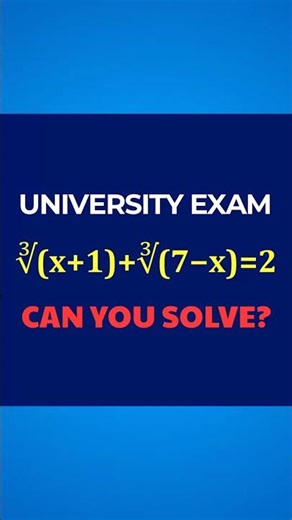 How to Solve Cubic Radical Equations in 30s! 🔥
